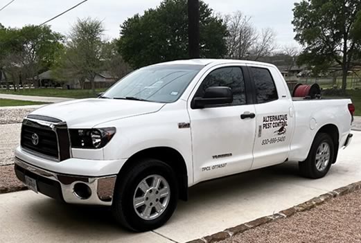 Pest control work truck