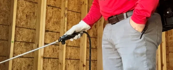 Professional termite pretreat application for new construction in Canyon Lake and the Hill Country.