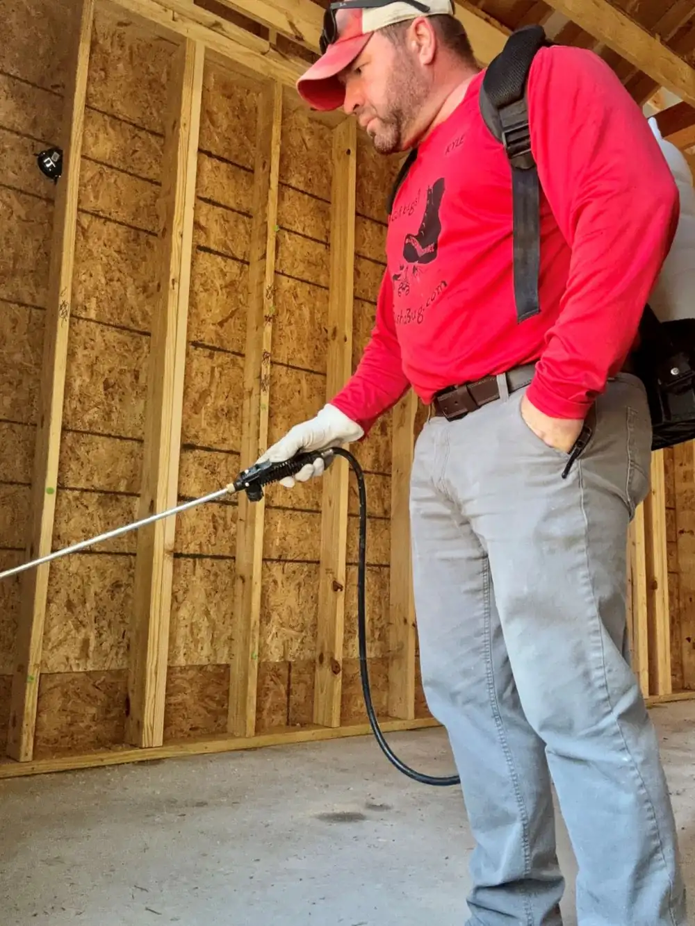 Professional termite pretreat application for new construction in Canyon Lake and the Hill Country.